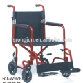 Manual steel main frame nursing wheel chair with washable polyester seat&back upholstery for elderly/disabled RJ-W976(AB)
